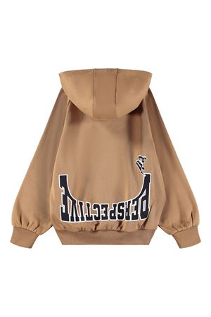 brown cotton hoodie MOLO KIDS | 1W25J3045519